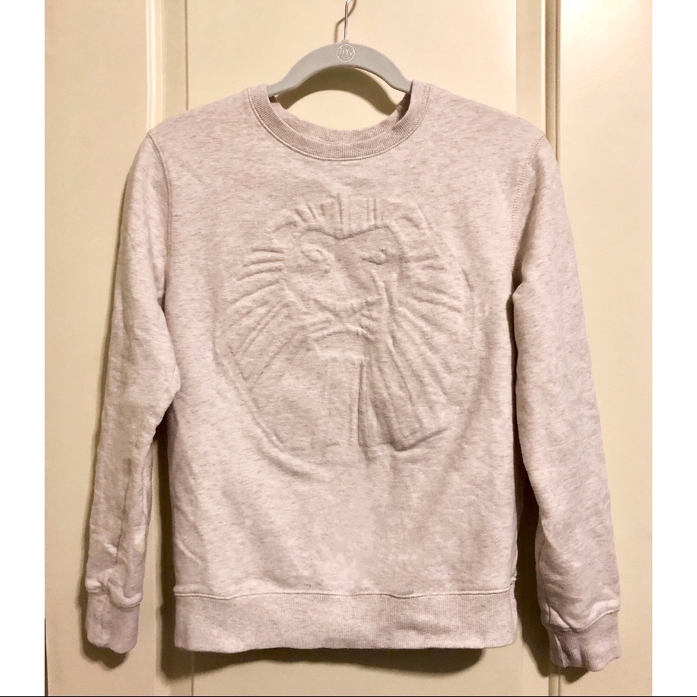Lion King beige crew neck sweatshirt